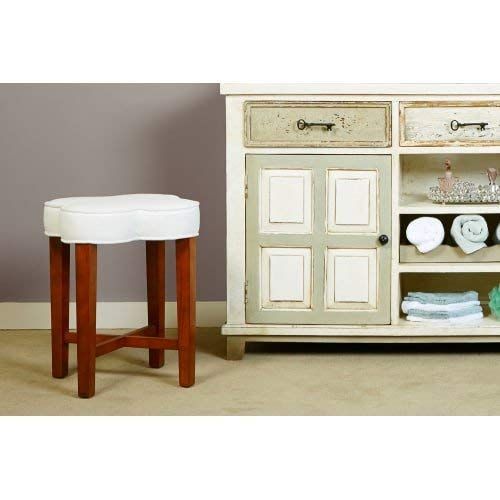  Hillsdale Furniture 50958 Clover Vanity Stool White