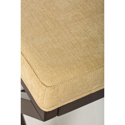  Hillsdale Furniture 50964 Morgan Vanity Stool Espresso with Stone Fabric