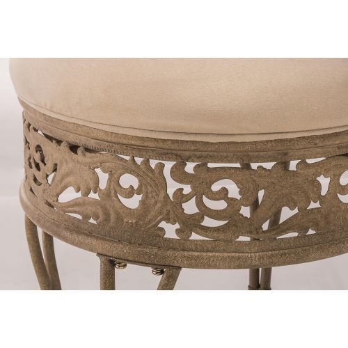  Hillsdale Furniture Hillsdale Villa III Vanity Stool, Antique Beige