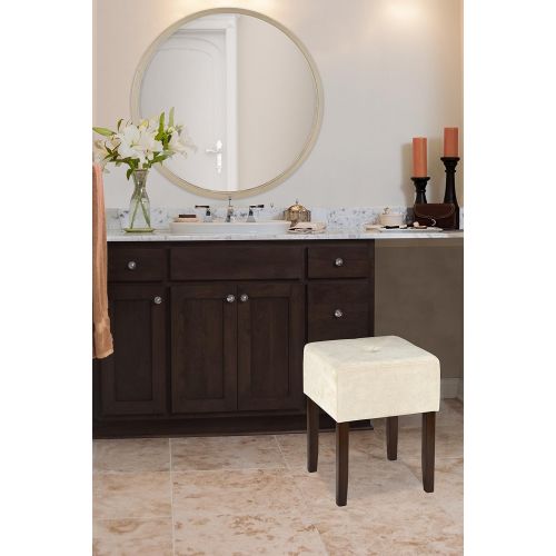  Hillsdale Furniture 55240 Bellamy Backless Vanity Stool Beige