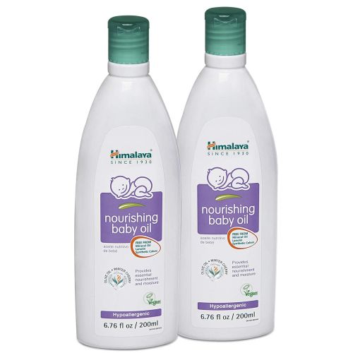  Himalaya Herbal Healthcare Himalaya Nourishing Baby Oil, Lanolin Free & Mineral Oil Free 6.76oz/200ml (2 Pack)