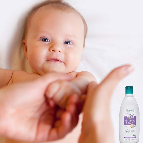  Himalaya Herbal Healthcare Himalaya Nourishing Baby Oil, Lanolin Free & Mineral Oil Free 6.76oz/200ml (2 Pack)