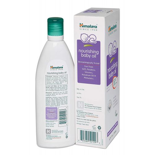  Himalaya Herbal Healthcare Himalaya Nourishing Baby Oil, Lanolin Free & Mineral Oil Free 6.76oz/200ml (2 Pack)