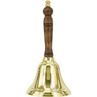 Hand Bell - Call Bell Perfect for Wedding Bell,Games Bell, Schools Bell, Reception Desks and Religious Ceremonies, and Events - Handcrafted in India (3.12 Inch Diameter, 7 Inch Height)