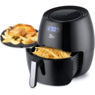 Himaly Air Fryer 6.9 QT/6.5L Power Air Fryer with Digital Display, Rapid Air Circulation System Adjustable Temperature and 30 Minute Timer Oilless Air Fryer Cooker for Healthy Low Fat wit