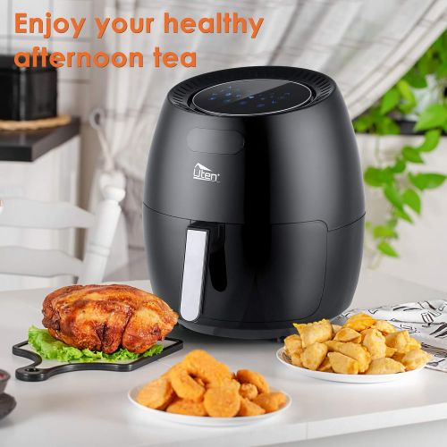  Himaly Air Fryer 6.9 QT/6.5L Power Air Fryer with Digital Display, Rapid Air Circulation System Adjustable Temperature and 30 Minute Timer Oilless Air Fryer Cooker for Healthy Low Fat wit