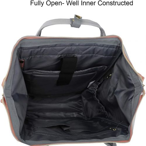  [아마존베스트]Himawari Travel School Backpack with USB Charging Port 15.6 Inch Doctor Work Bag for Women&Men College Students(XK-04#-USB L)