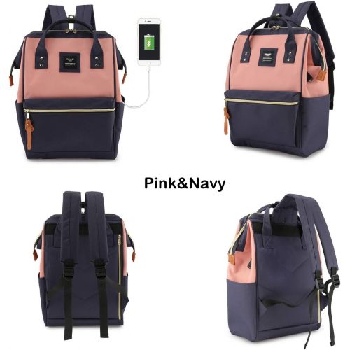  [아마존베스트]Himawari Laptop Backpack Travel Backpack With USB Charging Port Large Diaper Bag Doctor Bag School Backpack for Women&Men (XK-05#-USB L）