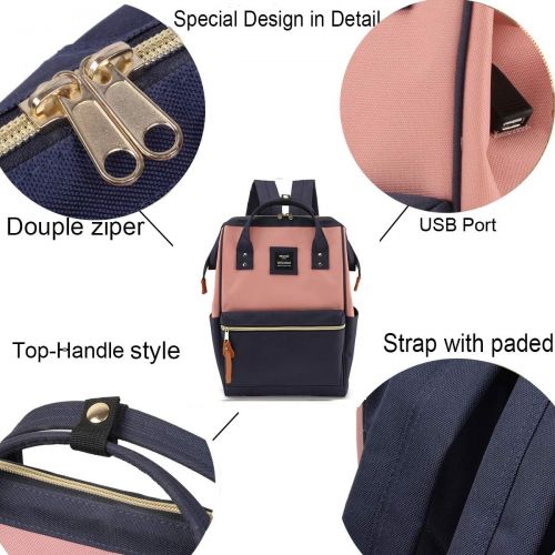  [아마존베스트]Himawari Laptop Backpack Travel Backpack With USB Charging Port Large Diaper Bag Doctor Bag School Backpack for Women&Men (XK-05#-USB L）