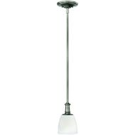 Hinkley 4027AN Transitional One Light Pendant from Truman collection in Pwt, Nckl, BS, Slvr.finish,