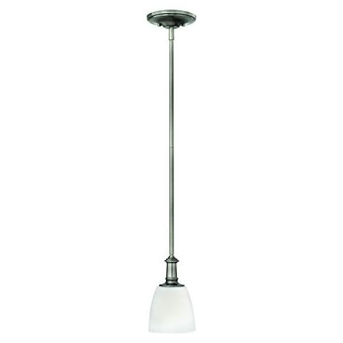  Hinkley 4027AN Transitional One Light Pendant from Truman collection in Pwt, Nckl, BS, Slvr.finish,