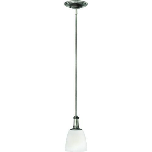  Hinkley 4027AN Transitional One Light Pendant from Truman collection in Pwt, Nckl, BS, Slvr.finish,