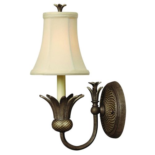  Hinkley 4880PZ Leaf, Flower, Fruit One Light Wall Sconce from Plantation collection in BronzeDarkfinish,