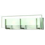 Hinkley 5652BN Contemporary Modern Two Light Bath from Latitude collection in Pwt, Nckl, B/S, Slvr.finish,