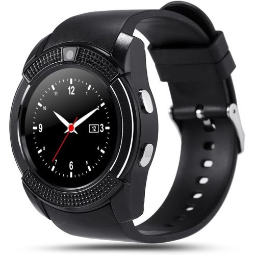  Hinmay V8Bluetooth SmartWatch Schrittzahler, SIM GSM Karte Smart Watch Gesundheit Uhr Fitness Armband Schrittzahler fuer iPhone Android