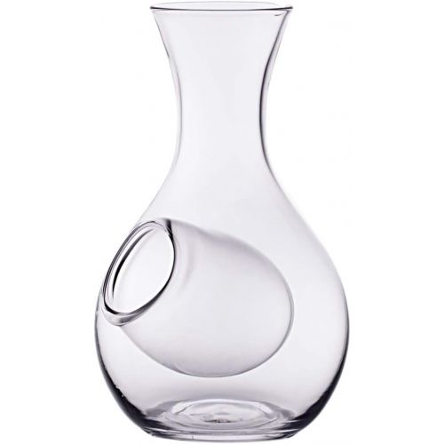  [아마존베스트]Hinomaru Collection Japanese Cold Sake Glass Decanter Bottle with Ice Pocket Cold Sake Chilled Server Home or Restaurant Use (10 oz Clear)