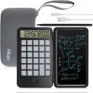 Hion Calculator,12-Digit Large Display Office Desk Calcultors with Erasable Writing Table,Rechargeable Hand held Multi-Function Mute Pocket Desktop Calculator for Basic Financial H