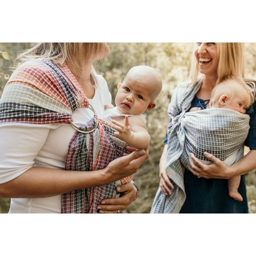  Hip Baby Wrap Ring Sling Baby Carrier for Infants and Toddlers (Moon Honeycomb)