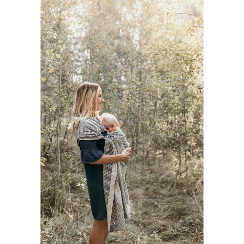  Hip Baby Wrap Ring Sling Baby Carrier for Infants and Toddlers (Moon Honeycomb)