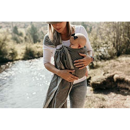  [아마존베스트]Baby Carrier Ring Sling by Hip Baby Wrap for Newborns, Infants and Toddlers (Midnight) - eco-Friendly, Beautiful, 100% Cotton - Perfect Baby Show Gift - Great for New mom and dad -