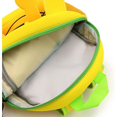  [아마존베스트]Hipiwe Toddler Backpack for Little Kids Water Resistance Kindergarten Preschool Bags Neoprene Children Schoolbag Cute Animal Cartoon Backpacks for Baby Boys Girls