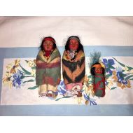 /HippAntiques2 Skookum Bully Good Indian Family, set of 3