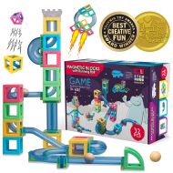 Hippococo Magnetic 3D Building Blocks with Marble Run Game: New Innovative STEM Educational Toy for Boys/Girls, Durable, Sturdy & Safe Construction Set, Promote Kids Creativity & I