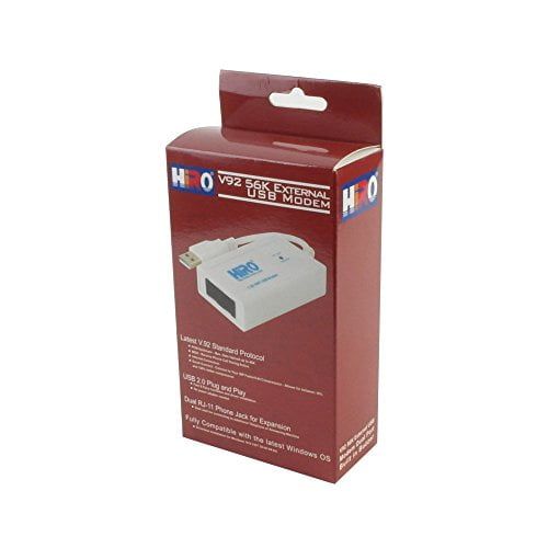  Hiro Inc Hiro Network H50228 V92 56K External USB Modem Retail