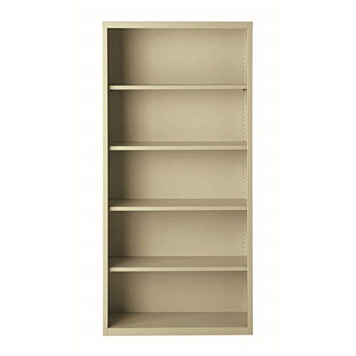  Hirsh Industries Hirsh 5 Shelf Metal Bookcase in Putty