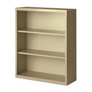 Hirsh Industries Hirsh 3 Shelf Metal Bookcase in Putty