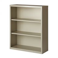 Hirsh Industries LLC Hirsh 3 Shelf Metal Bookcase in Light Gray