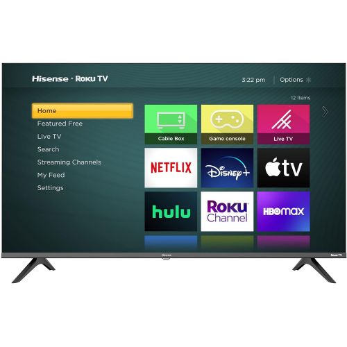 하이센스 Hisense 43-Inch Class H4 Series LED Roku Smart TV with Google Assistant and Alexa Compatibility (43H4G, 2021 Model)