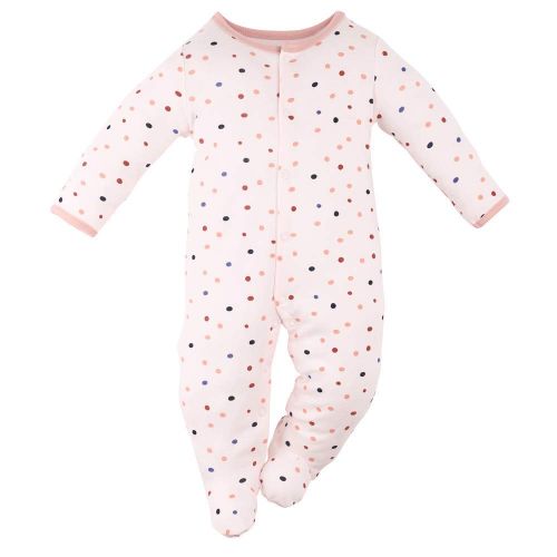  Hisharry Baby Girls Footed Pajamas 3-Pack Cotton Infant Overall Sleeper and Play