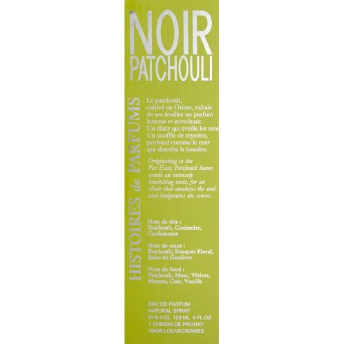  HISTOIRES DE PARFUMS Noir Patchouli 120ml Uni Eau De Parfum Spray