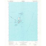 Historic Pictoric Maine Maps - 1956 Isles of Shoals, ME - USGS Historical Topographic Wall Art - 44in x 55in