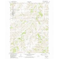 Historic Pictoric 1982 Melcher, IA - Iowa - USGS Historical Topographic Map : 44in x 55in