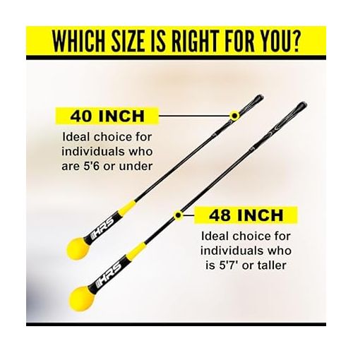  Warm Up Golf Swing Trainer (2 Sizes), Boost Swing Confidence, Correct Swing Sequence for Long Distance Powerful Shots - Instant Feedback Mechanism for a Quick Swing Adjustment and Improvement