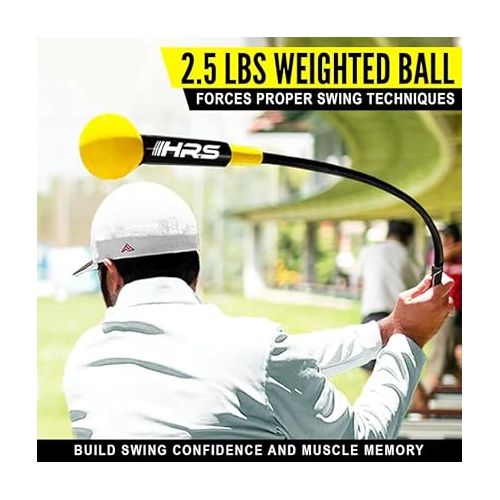 Warm Up Golf Swing Trainer (2 Sizes), Boost Swing Confidence, Correct Swing Sequence for Long Distance Powerful Shots - Instant Feedback Mechanism for a Quick Swing Adjustment and Improvement
