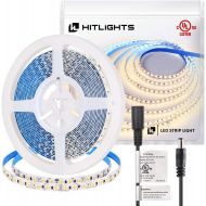 [아마존 핫딜] HitLights Warm White LED Strip Lights, UL-Listed Premium High Density 2835-16.4 Feet, 600 LEDs, 3000K, 44W, CRI 90+, 12V DC LED Tape Lights for Under Cabinet, Kitchen, Lighting Pro