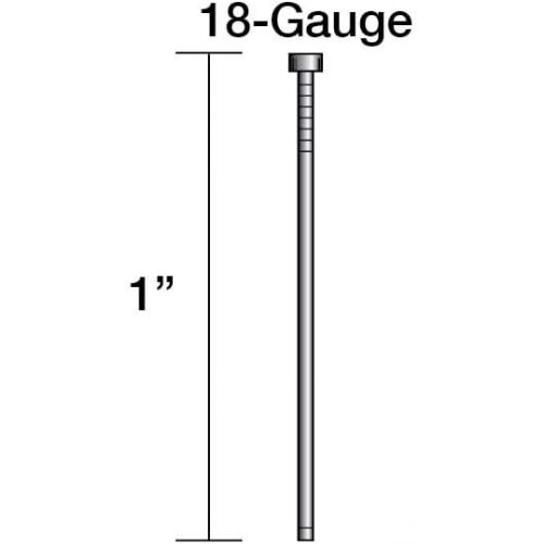  Hitachi 14102S 1 x 18 GA Finish Nail Electro-Galvanized, 5000-Count