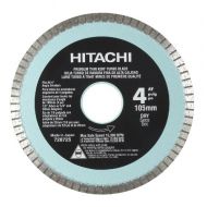 Hitachi 728725 4-Inch Dry Cut Turbo Diamond Saw Blade for Concrete and Masonry