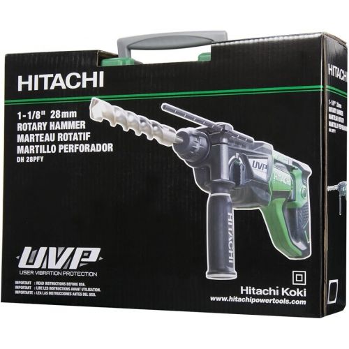  Hitachi DH28PFY 1-1/8 Inch SDS Plus Low Vibration Rotary Hammer, 3-Mode, VSR