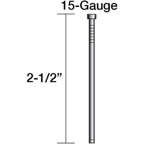  Hitachi 14308 2-1/2 in. x 15-Gauge Angled Finish Nails (3,000-Pack)