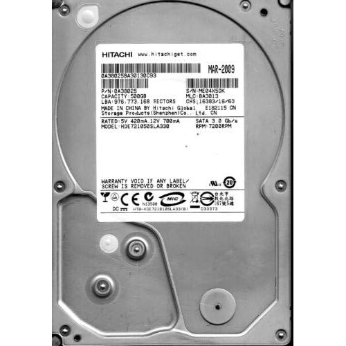  0A38025 Hitachi Deskstar E7K1000 HDE721050SLA330 Hard Drive 0A38025