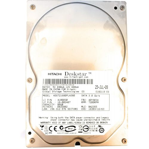  Hitachi HDS721680PLA380 80GB, Internal Hard Drive