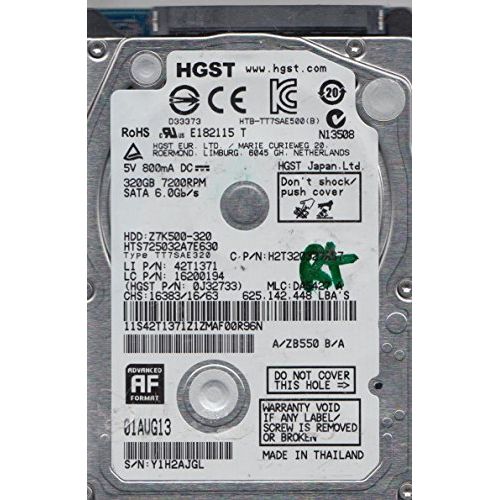  Hitachi Hard Drive HTS725032A7E630