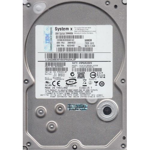  Hitachi HUA721050KLA330 500GB 7200RPM 3.5 SATA/300 Hard Drive