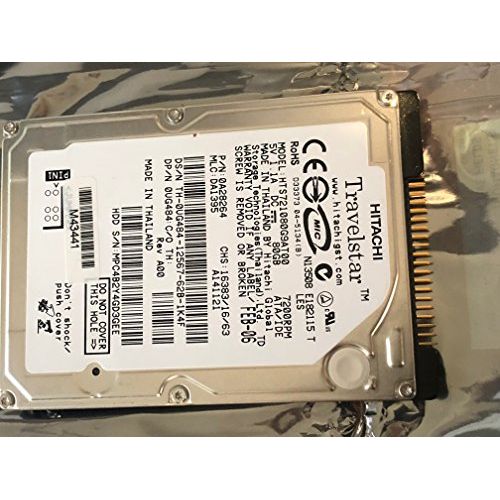  HTS721080G9AT00 Hitachi Travelstar 7K100 Hard Drive HTS721080G9AT00