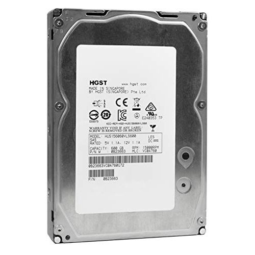  Hitachi HGST Ultrastar 15K600 HUS156060VLS600 0B23663 600GB 15K RPM SAS 6Gb/s 64MB Cache 3.5 Inch 1.6 Million MTBF Enterprise Hard Disk Drive With Mission Critical Performance (HDD)