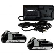 Hitachi UC18YKSL 14.4 -18V Battery Charger & Two BSL1815X 18V Li-Ion Batteries